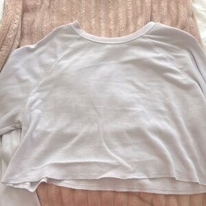 Light purple long sleeve top